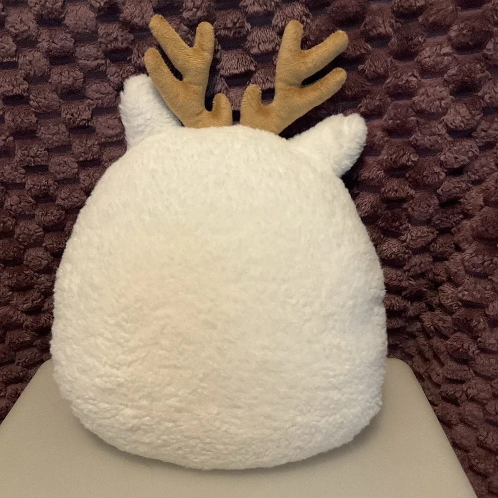 Target Deer Plush Pillow Antler Embroidered Face Christmas Reindeer Sherpa Decor